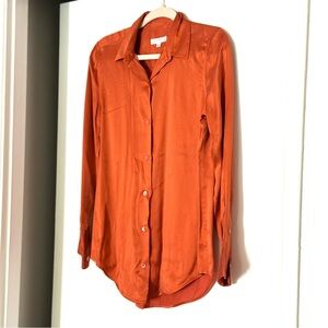 Equipment Burnt Orange Shirt size XS